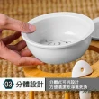 貓耳勺木架陶瓷碗(雙碗/陶瓷碗/竹木架/貓耳造型小勺叉/手繪卡通貓)