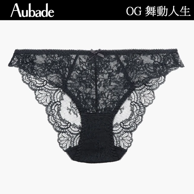 Aubade 舞動人生蕾絲三角褲 性感內褲 法國內衣褲 女內褲(OG-黑)