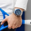 【CITIZEN 星辰】GENTS 光動能 復古玩色運動風腕錶-藍色43mm(AW1761-89L 防水100米)