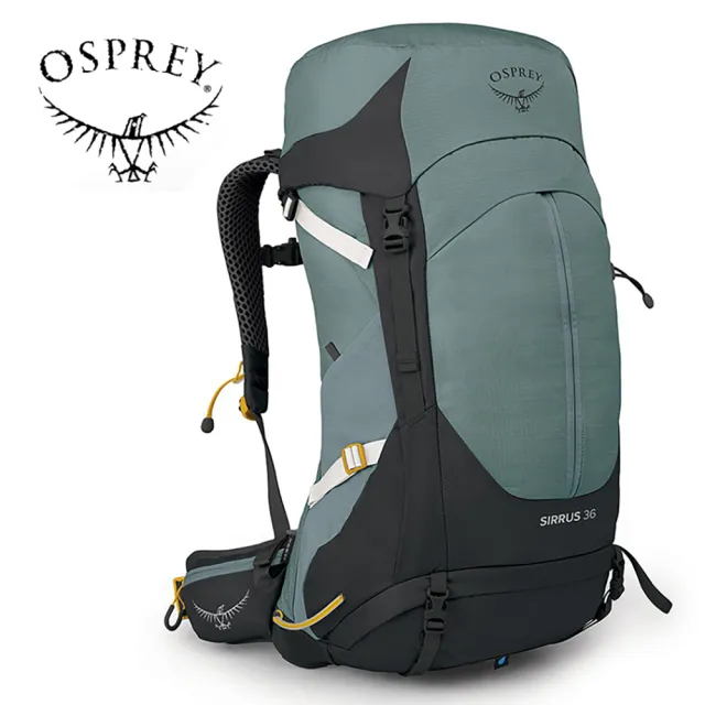 【Osprey】雙11 Sirrus 36 透氣網架健行登山背包 36L 女款 石蓮綠(登山背包 健行背包 運動背包)