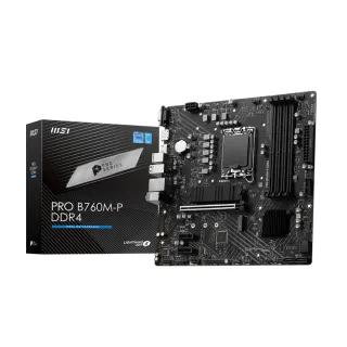 【MSI 微星】PRO B760M-P DDR4 主機板+微星 INTEL AX210NGW WIFI-6E 內接無線網卡