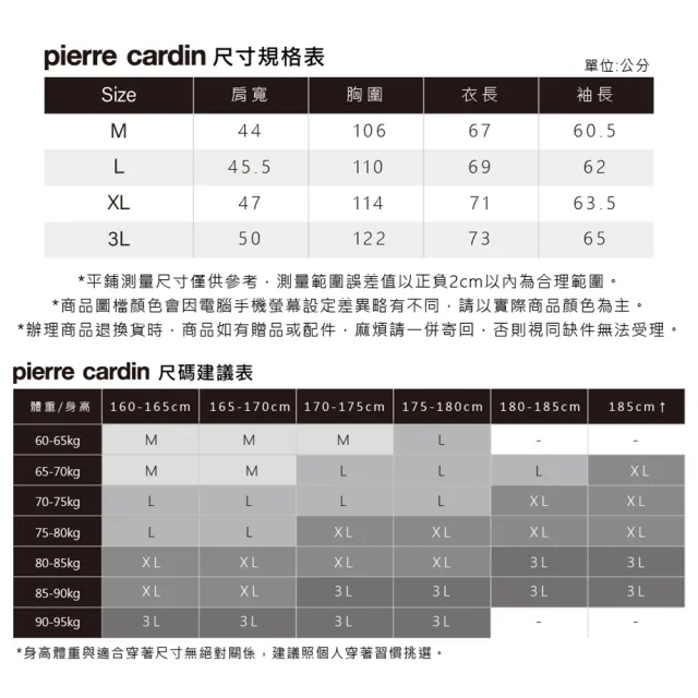 【pierre cardin 皮爾卡登】休閒服飾 男款 棉質混紡印花假兩件襯衫領長袖POLO衫-黑色(5235297-99)