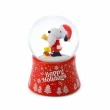 【JARLL 讚爾藝術】Snoopy史努比假期愉快彩色水晶球音樂盒(Peanuts官方授權 聖誕禮物 聖誕樹)