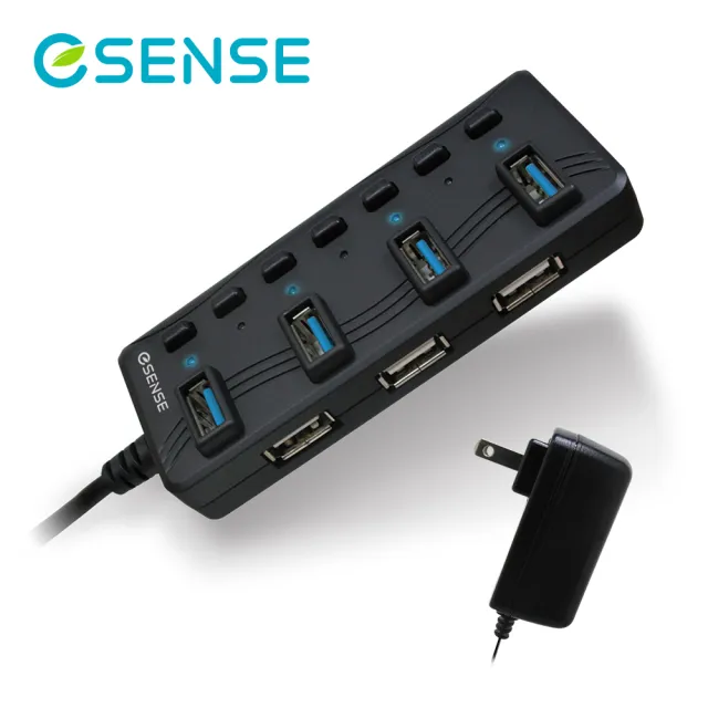 【ESENSE 逸盛】Esense 擴充專家7-Port Hub USB3.0版-2A  PA