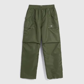 【GAP】男裝 Logo鬆緊工裝褲-軍綠色(836436)