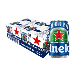 【Heineken 海尼根】海尼根0.0零酒精-鋁罐裝330mlx2箱(共48入)