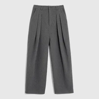 【GAP】女裝 商務寬鬆西裝褲-灰色(890002)