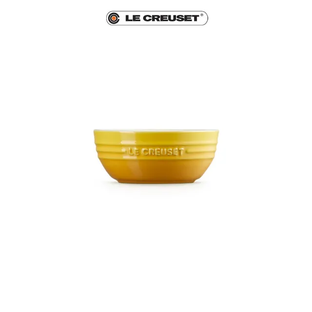 【Le Creuset】瓷器韓式湯碗14cm(芥末黃)