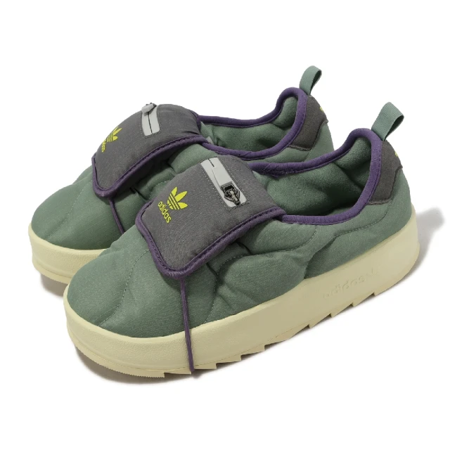 adidas 愛迪達 麵包鞋 Puffylette 綠 灰 