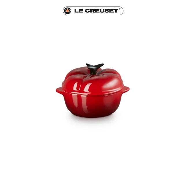【Le Creuset】瓷器蔬果系列造型烤盅 大蒜/蕃茄/蘋果/黃椒(4款造型選1)