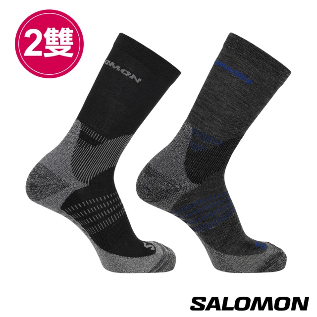 salomonsalomon X ULTRA ACCESS 健行襪 煤灰/黑(2入組)