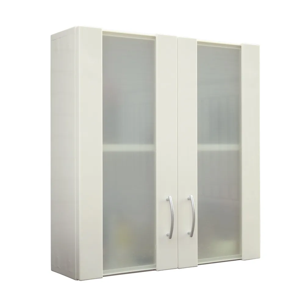 【Abis】經典霧面雙門加深防水塑鋼浴櫃/置物櫃(白色-1入)