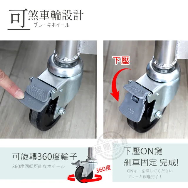 【Abis】客製商品-豪華升級版加牆款二層430不鏽鋼桌-附煞車輪/料理桌/工作桌/工作台/流理台(72X56CM)