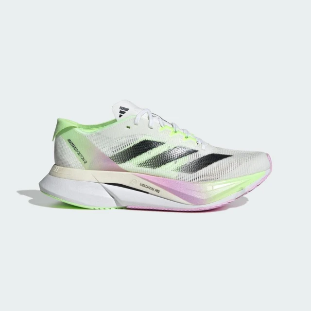adidas 愛迪達adidas 愛迪達 Adizero Boston 12 W 女 慢跑鞋 運動 路跑 中長距離 馬牌底 白綠紫(IG3328)