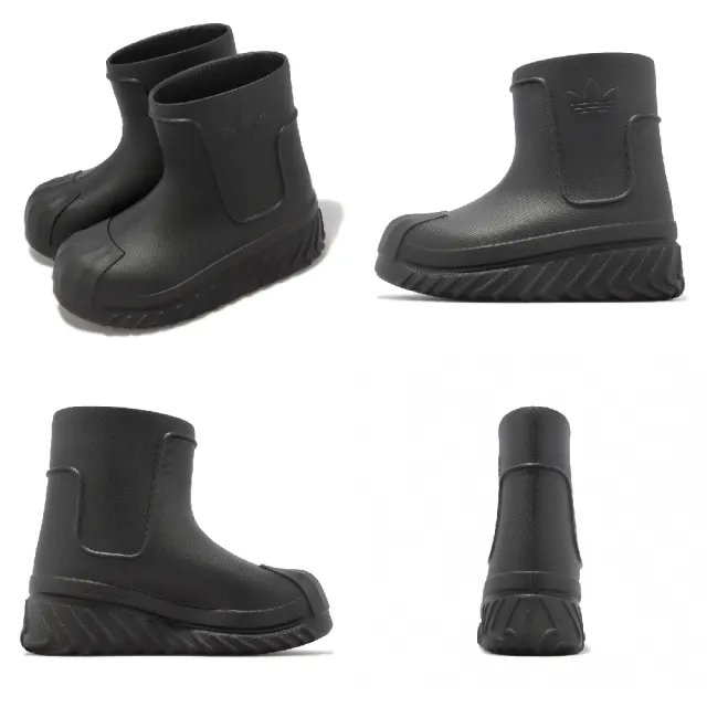 【adidas 愛迪達】雨鞋 Adifom Superstar Boot W 女鞋 男鞋 黑 全黑 貝殼頭 厚底 三葉草 愛迪達(IG3029)