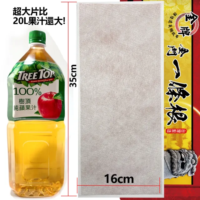 【金牌一條根】金牌金門一條根貼布超長超大片2包10片入先涼後熱(一條根貼布最大尺寸 大面積使用 痠痛消解)