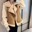 【BBHONEY】保暖立領 羊羔絨 麂皮背心(冬季保暖單品)