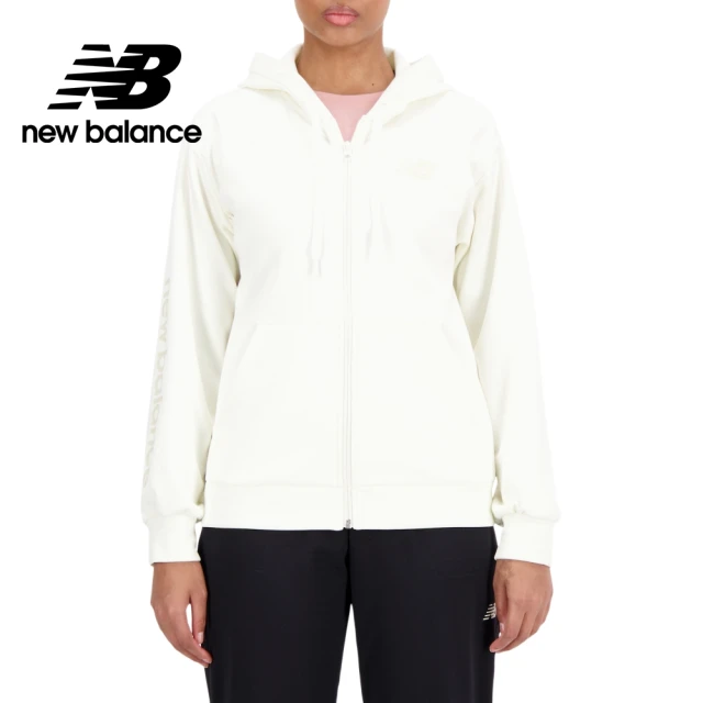 NEW BALANCE NB 機能保暖吸濕排汗連帽刷毛外套_AWJ33186SST_女性_米杏色(亞版 版型正常)