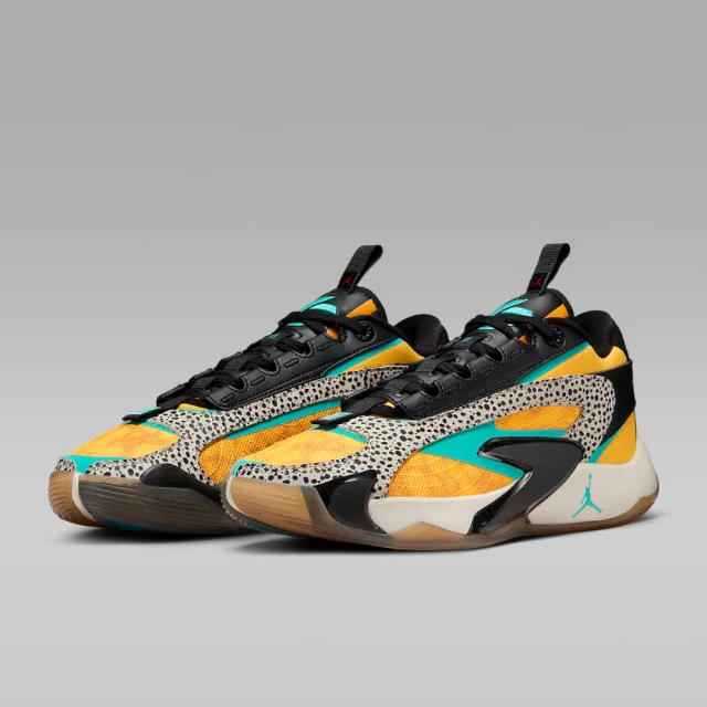 NIKE 耐吉NIKE 耐吉 籃球鞋 男鞋 運動鞋 包覆 緩震 AJ 喬丹 JORDAN LUKA 2 PF 黑黃 FQ9046-800