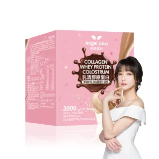 【Angel LaLa 天使娜拉】日本PO.OG膠原初乳乳清蛋白(無糖可可/7包/盒)