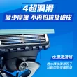 【Gillette 吉列】小黑磚無感系列旅行盒套組-1磁吸刀座1旅行盒1刀架5刀頭 (手動刮鬍刀/零死角刮淨)