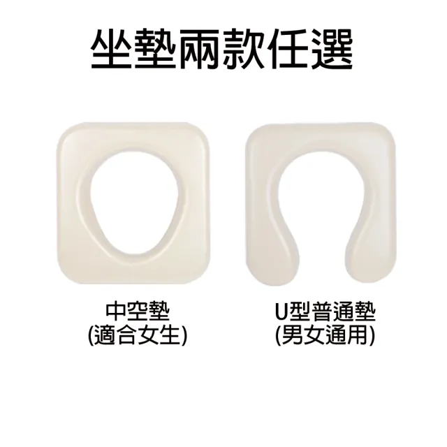 【恆伸醫療器材】福利品ER-4542 鋁合金便盆椅/洗澡便器椅/洗澡椅(有輪可推、可收合、可調高度)