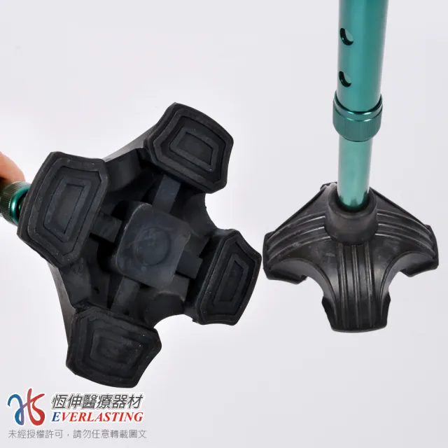 【恆伸醫療器材】輔具專用腳套 拐杖腳套/四角大套墊 站立式腳套墊(單拐用)