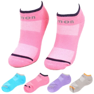 【emon】6雙組 跳色滾邊 低筒 機能運動襪(4色)