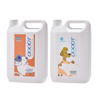 【ODOUT 臭味滾】寵物專用布類洗潔液4000mlX2(洗衣、床單、牽繩、布製品、睡窩)