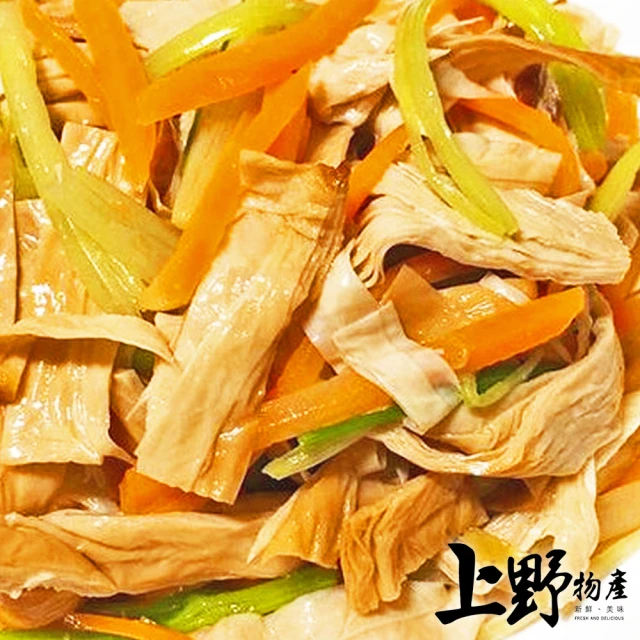 上野物產批發館 煙燻豆皮(200g±10%/包 無防腐劑 豆包/豆腐/豆皮/豆乾/豆干/豆漿)