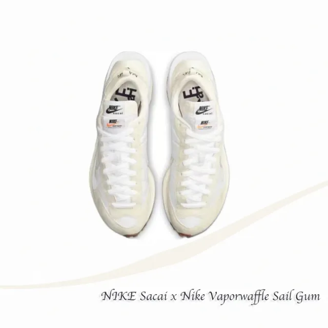 NIKE 耐吉】聯名款Sacai x Nike Vaporwaffle Sail Gum 白生膠奶油白