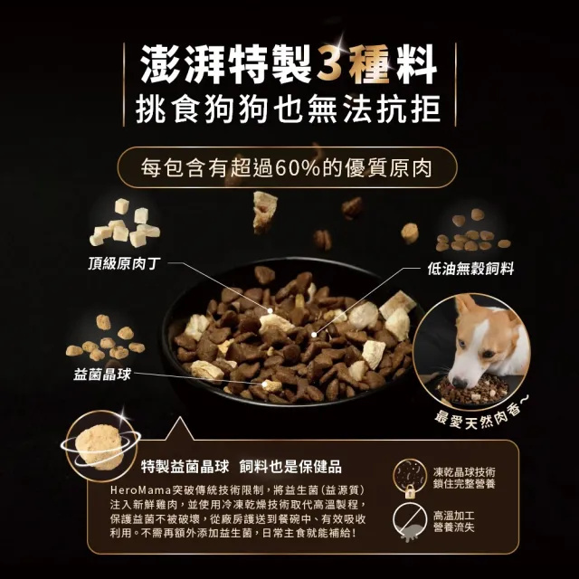 【HeroMama】犬用益生菌凍乾晶球糧6kg(犬用主食糧/狗飼料)