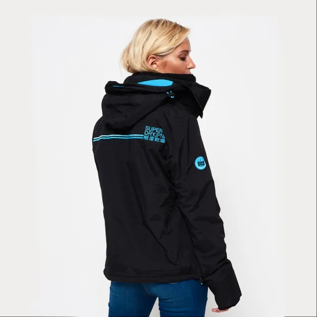 【Superdry】經典三層拉鍊連帽風衣外套/衝鋒衣(極度乾燥 男女款 平輸品)