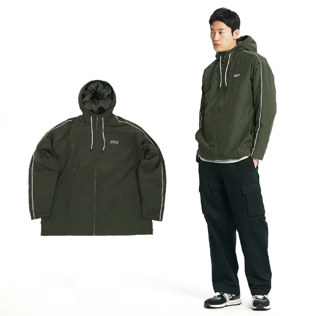 NEW BALANCE 連帽外套 Essentials Jacket 男款 綠 長袖 寬鬆 保暖 美版 NB 紐巴倫(MJ33537KOU)