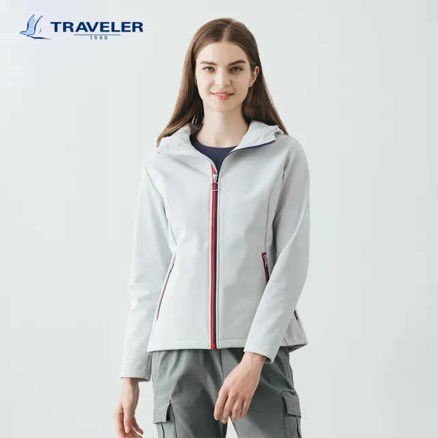 【TRAVELER 旅行者】女款Soft Shell防風撥水保暖外套_232TR213(防風/防撥水保暖外套)