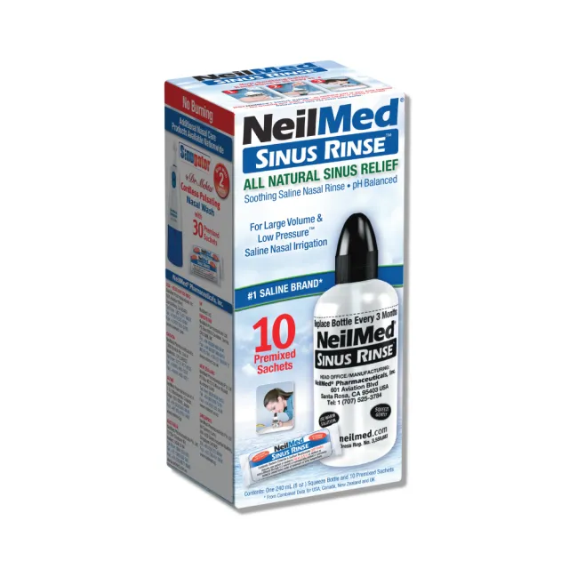 【NeilMed 耐有美】塞那靈洗鼻器 小組合(附10包鹽)