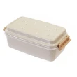 【SABU HIROMORI】日本製PIANTA繽紛雙層抗菌便當盒/午餐盒 可微波 2件組(670ml、買一送一)