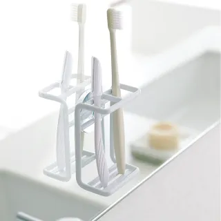 【YAMAZAKI】MIST吸盤式牙刷架-白(浴室收納) 