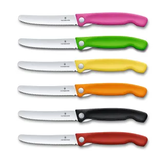 【VICTORINOX 瑞士維氏】摺疊款番茄刀(6色任選)