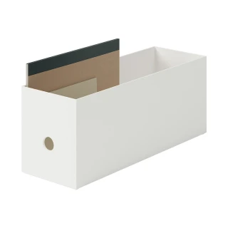 【MUJI 無印良品】聚丙烯檔案盒.標準型.1/2.白灰(5入組)