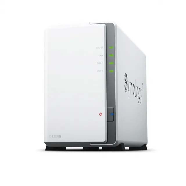 【Synology 群暉科技】搭HAT3300 4TB x2 ★ DS223j 2Bay NAS 網路儲存伺服器