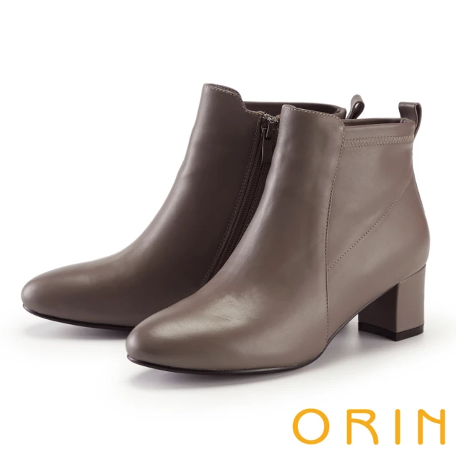 Queenshop 女裝 質感金屬釦環厚根造型短靴 兩色售 