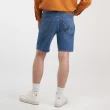 【LEVIS 官方旗艦】男款 膝上牛仔短褲 / 深藍基本款 / 彈性布料 熱賣單品 36512-0124