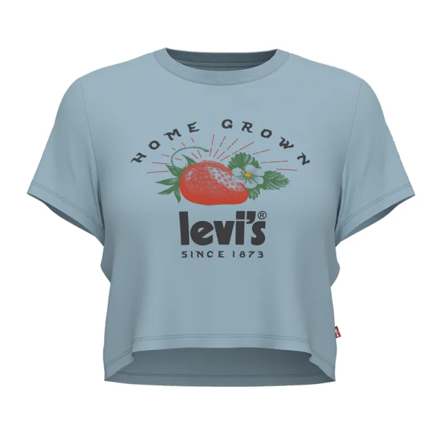【LEVIS】Fresh夏日水果吧系列 女款 短袖T恤/修身短版/復古小農市集風 上衣 熱賣單品 A0785-0036