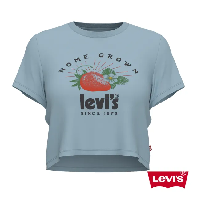 【LEVIS 官方旗艦】Fresh夏日水果吧系列 女款 短袖T恤/修身短版/復古小農市集風 熱賣單品 A0785-0036