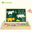 【GoryeoBaby】動物黑板拼拼樂(蒙特梭利 教具、益智遊戲、益智拼圖、玩具)