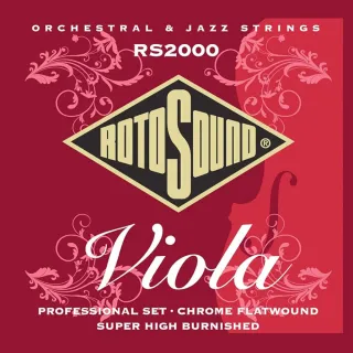【ROTOSOUND】RS2000-亮鉻平滑纏繞中提琴Viola套弦014-043(平滑纏繞鋼芯弦)