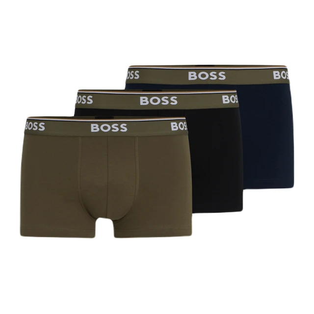 HUGO BOSS 純棉四角內褲3件組(M號、L號)