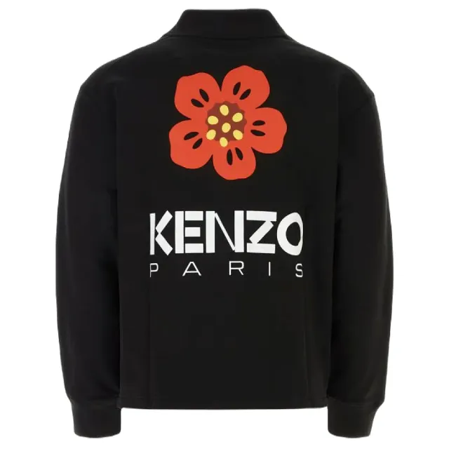 【KENZO】秋冬新款 男款 BOKE FLOWER 純棉外套-黑色(S號、M號、L號)