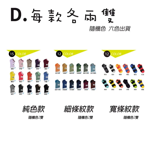 【PEILOU 貝柔】6雙組-機能萊卡氣墊 毛巾底 防震運動襪(幸福棉品台灣製)